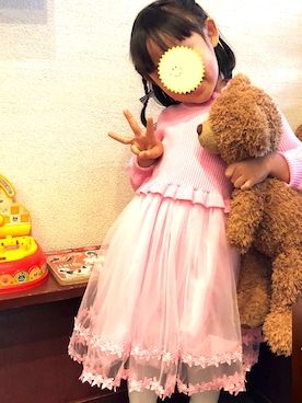 「キッズドレス」｜⭐️KAoRI⭐️さん（レディース・160cm）の冬コーディネート