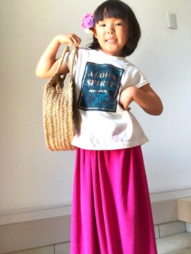 「GRL（グレイル）のアイテム」を使った、⭐️KAoRI⭐️さん（キッズ・110cm）の春コーディネート