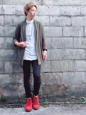 「jiggys shop（ジギーズショップ）のアイテム」を使った、よーりーさん（メンズ・168cm・20代）の冬コーディネート