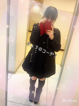 「夢展望（ユメテンボウ）のアイテム（ワンピース/ドレス）」を使った、yukinoyouseiさん（レディース・150cm）の冬コーディネート