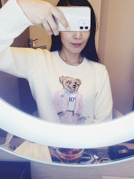 「POLO RALPH LAUREN（ポロ ラルフ ローレン）のアイテム（ニット/セーター）」を使った、茜子さん（レディース・163cm）の春コーディネート