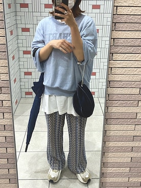 「Hender Scheme（エンダースキーマ）のアイテム」を使った、emariさん（レディース・152cm）の夏コーディネート