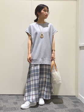 「orcival」｜「アイテム（アクセサリー）」を使った、emariさん（レディース・152cm）の夏コーディネート