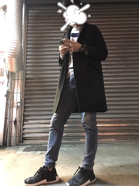 「5（ファイブ）のアイテム（フォーマルスーツ/小物）」を使った、little wayさん（メンズ・175cm）の冬コーディネート