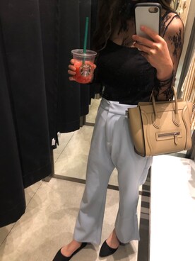 「DHOLIC（ディーホリック）のアイテム（その他トップス）」を使った、hikari.さん（レディース・160cm）の夏コーディネート