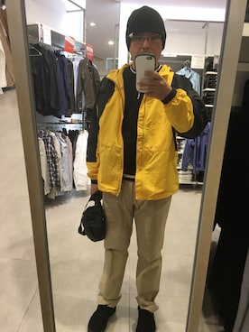 「FLAGSTUFF（フラグスタフ）のアイテム（シューズ）」を使った、やすさん（メンズ・173cm）の春コーディネート
