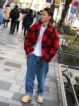 「HUMAN MADE（ヒューマンメード）のアイテム（ブルゾン）」を使った、nobu®️さん（メンズ・165cm）の冬コーディネート