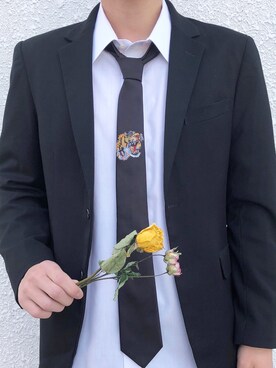 「アイテム（フォーマルスーツ/小物）」を使った、shota kikuchiさん（メンズ・170cm・10代）の秋コーディネート