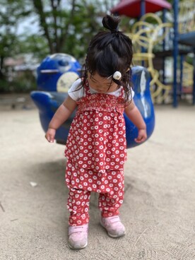 「next（next）のアイテム（オールインワン・サロペット）」を使った、あちさん（レディース・164cm）の夏コーディネート
