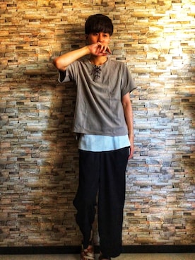 Noppo(帽子男子🎩)さん（メンズ・188cm）の夏コーディネート