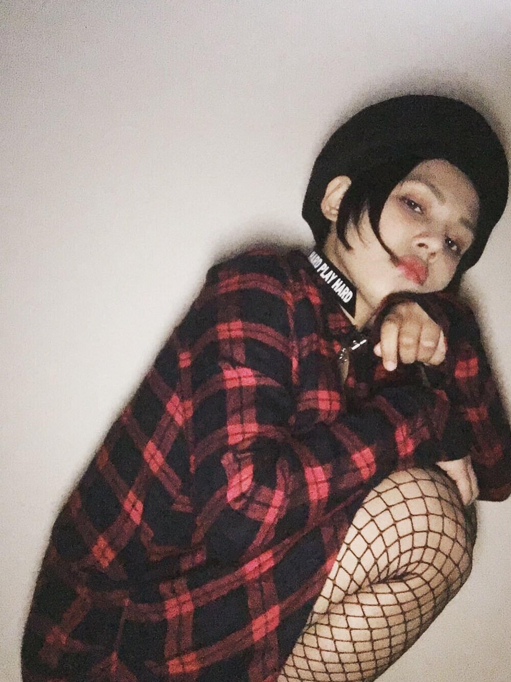 「winter、longshirts、check、belet、punk、morethandope、openthedoor、halsey、90’s、Vivienne Westwood」｜「no brandのアイテム（シャツ/ブラウス、その他）」を使った、HANオミさん（レディース・151cm）の秋コーディネートの1枚目の写真