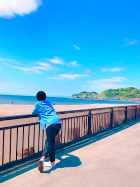 「海スタイル」｜𓃰たーいぴ𓆉さん（メンズ・168cm）の春コーディネート