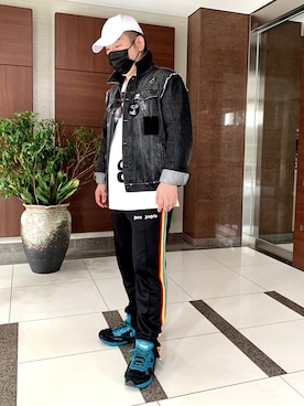 「MSGM（エムエスジーエム）のアイテム（ジャケット/アウター）」を使った、Kouichicさん（メンズ・170cm）の春コーディネート