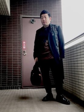 「Yohji Yamamoto（ヨウジヤマモト）のアイテム（テーラードジャケット）」を使った、Kouichicさん（メンズ・170cm）の春コーディネート