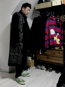 「Yohji Yamamoto（ヨウジヤマモト）のアイテム（テーラードジャケット）」を使った、Kouichicさん（メンズ・170cm）の秋コーディネート