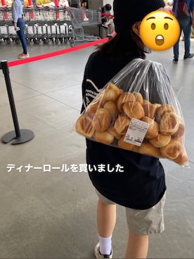 「yesyouのアイテム（T Shirts、ブラック系）」を使った、サ🔰さん（レディース・153cm）の春コーディネート