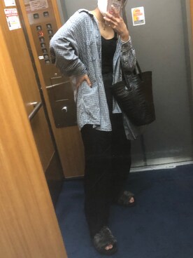 「Levi's（リーバイス）のアイテム（Shirts、ブルー系）」を使った、サ🔰さん（レディース・153cm）の秋コーディネート