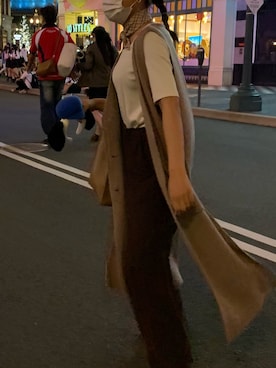 「ラブアンドピース2020」｜「アイテム（スラックス）」を使った、サ🔰さん（レディース・153cm）の秋コーディネート