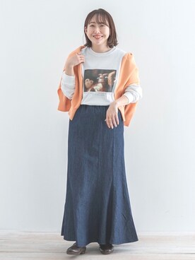 「SonnyLabel」｜「アイテム（ローファー）」を使った、satoさん（レディース・156cm）の春コーディネート