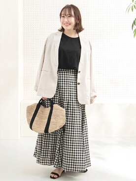 「URBAN RESEARCH Sonny Label（アーバンリサーチサニーレーベル）のアイテム（テーラードジャケット）」を使った、satoさん（レディース・156cm）の春コーディネート