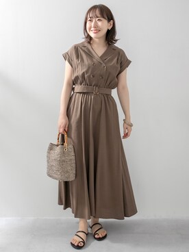 「URBAN RESEARCH Sonny Label（アーバンリサーチサニーレーベル）のアイテム（ブレスレット）」を使った、satoさん（レディース・156cm）の春コーディネート