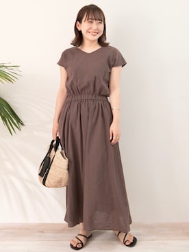 「URBAN RESEARCH Sonny Label（アーバンリサーチサニーレーベル）のアイテム（ブレスレット）」を使った、satoさん（レディース・156cm）の夏コーディネート