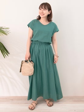 「URBAN RESEARCH Sonny Label（アーバンリサーチサニーレーベル）のアイテム（ブレスレット）」を使った、satoさん（レディース・156cm）の夏コーディネート