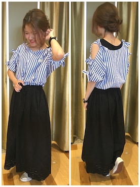 「本日のコーデ」｜kajiiさん（レディース・160cm）の夏コーディネート