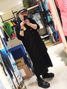 「oversize」｜「アイテム（キャスケット）」を使った、Kさん（メンズ・175cm）の冬コーディネート