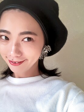 「ストリート服が好き」｜「アイテム（ハンチング/ベレー帽）」を使った、reikaminamiさん（レディース・174cm）の秋コーディネート