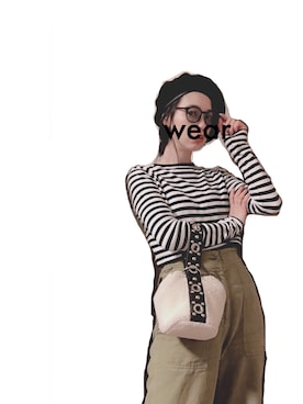 「FREAK'S STORE（フリークスストア）のアイテム（ハンチング/ベレー帽）」を使った、reikaminamiさん（レディース・174cm）の春コーディネート