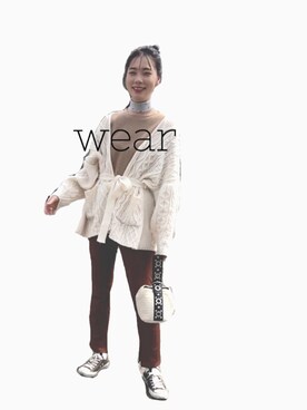 「ワッフル」｜reikaminamiさん（レディース・174cm）の春コーディネート