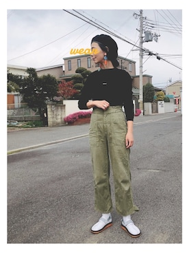 「FREAK'S STORE（フリークスストア）のアイテム（ハンチング/ベレー帽）」を使った、reikaminamiさん（レディース・174cm）の春コーディネート