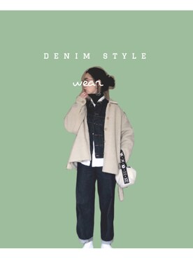 「ボアフリース」｜「アイテム（その他アウター）」を使った、reikaminamiさん（レディース・174cm）の冬コーディネート