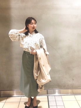 「Te chichi（テチチ）のアイテム（トレンチコート）」を使った、ayuさん（レディース・160cm）の冬コーディネート