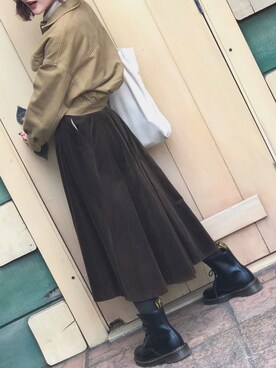 「Another Edition（アナザーエディション）のアイテム（デニムジャケット）」を使った、aさん（レディース・158cm）の秋コーディネート