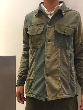 「ISAMU KATAYAMA BACKLASH（イサムカタヤマバックラッシュ）のアイテム（トップス）」を使った、yamamotoさん（メンズ・170cm）の春コーディネート