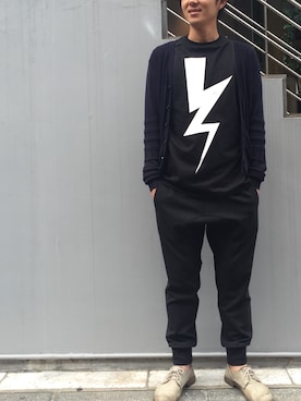 「NEIL BARRETT（ニールバレット）のアイテム」を使った、yamamotoさん（メンズ・170cm）の夏コーディネート