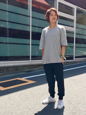 「NEIL BARRETT（ニールバレット）のアイテム」を使った、yamamotoさん（メンズ・170cm）の夏コーディネート