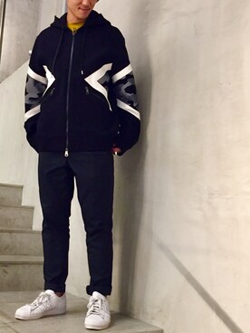 「NEIL BARRETT（ニールバレット）のアイテム」を使った、yamamotoさん（メンズ・170cm）の秋コーディネート