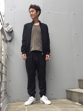 「NEIL BARRETT（ニールバレット）のアイテム（ジャケット/アウター）」を使った、yamamotoさん（メンズ・170cm）の秋コーディネート