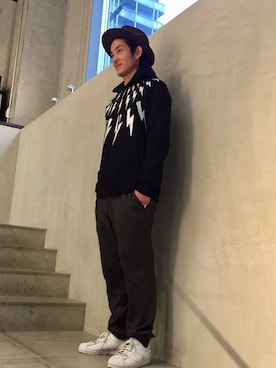 「NEIL BARRETT（ニールバレット）のアイテム」を使った、yamamotoさん（メンズ・170cm）の秋コーディネート