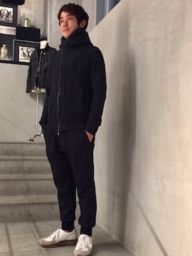 「ARMURE（アルミュール）のアイテム」を使った、yamamotoさん（メンズ・170cm）の秋コーディネート