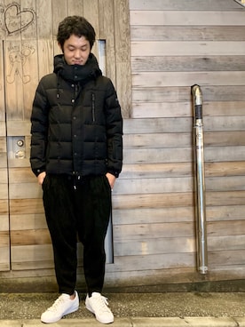 「ISAMU KATAYAMA BACKLASH（イサムカタヤマバックラッシュ）のアイテム（パンツ）」を使った、yamamotoさん（メンズ・170cm）の秋コーディネート