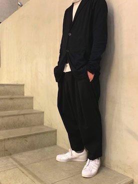 「OURET（オーレット）のアイテム（ジャケット/アウター）」を使った、yamamotoさん（メンズ・170cm）の冬コーディネート