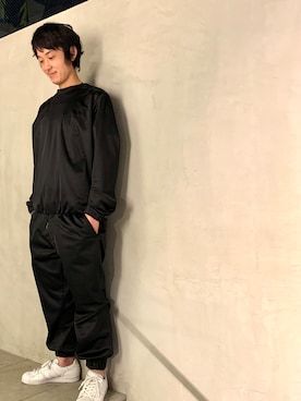 「SISE（シセ）のアイテム（ジャージ）」を使った、yamamotoさん（メンズ・170cm）の冬コーディネート