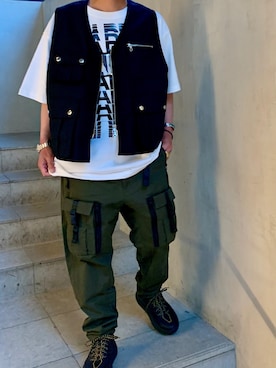「LUSOR（ルーソル）のアイテム」を使った、yamamotoさん（メンズ・170cm）の春コーディネート