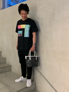「B'2nd（ビーセカンド）のアイテム（バッグ）」を使った、yamamotoさん（メンズ・170cm）の夏コーディネート