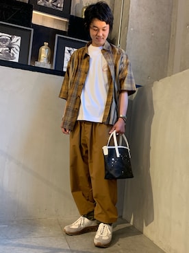 「B'2nd（ビーセカンド）のアイテム」を使った、yamamotoさん（メンズ・170cm）の夏コーディネート