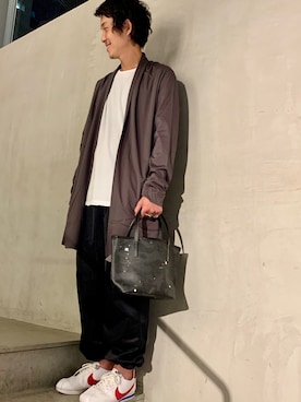 「B'2nd（ビーセカンド）のアイテム（バッグ）」を使った、yamamotoさん（メンズ・170cm）の夏コーディネート